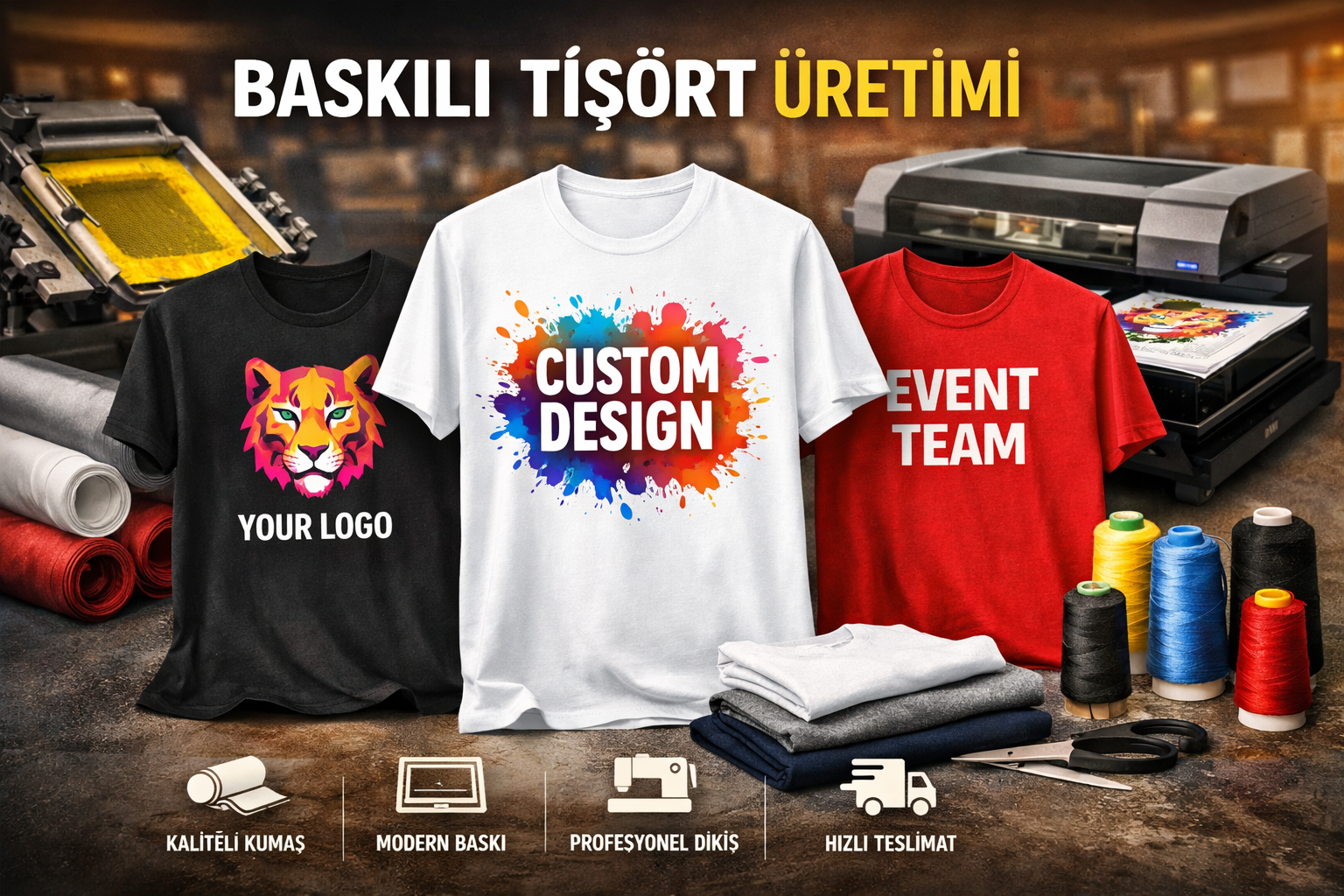 Baskılı tişört üretimi